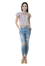 Load image into Gallery viewer, Boheme multicolor crop top from not so sober.com